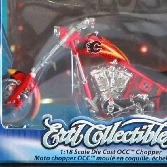 Calgary Flames 1:18 Scale Die Cast OCC Chopper Ertl Collectibles - A Great Gift! - Picture 2 of 2